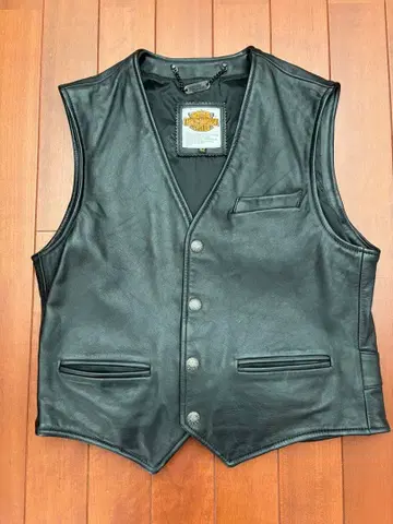 Harley-Davidson 가죽 베스트 42사이즈 블랙