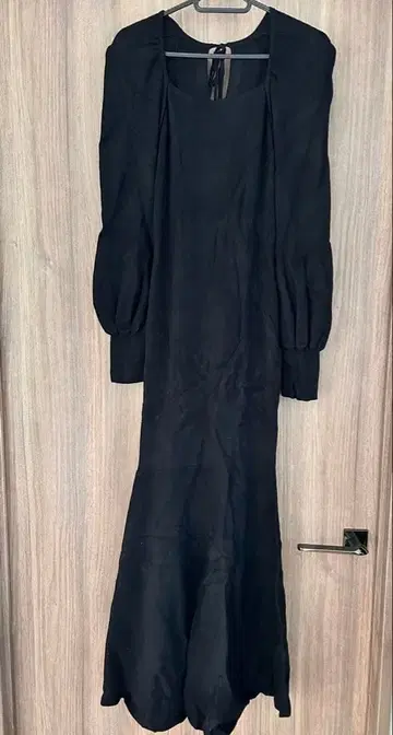 SNIDEL 블랙 긴팔 니트 원피스