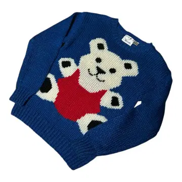 90s Moments Hand Knit L 곰