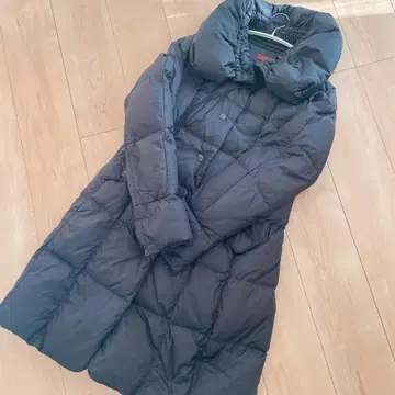 다운 자켓 롱 기장 블랙 L