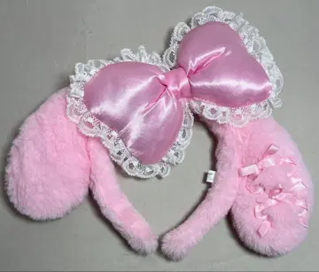 산리오 마이멜로디 귀 달린 머리띠 리본 레이스 산리오샵