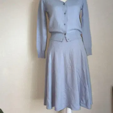 [미사용 새상품] 라이트 블루 니트 셋업