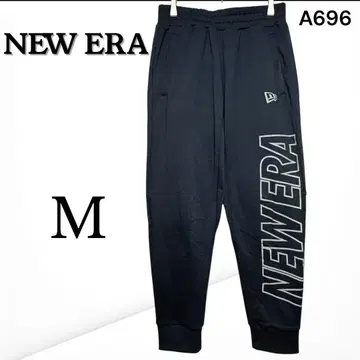 [뉴에라] 로고 스웨트 팬츠 조거 스트릿 루즈핏 블랙 M