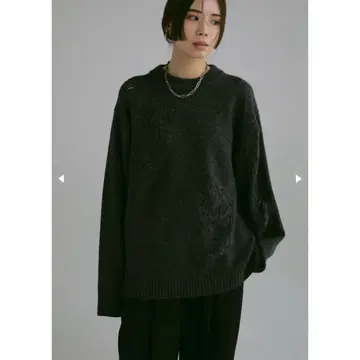 louren embroidery knitpullover