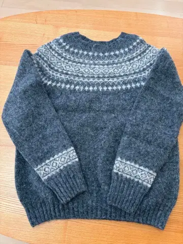 존 락 울 노르딕 크루넥 풀오버 니트 36