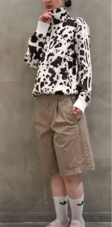 새틴 트랙 탑 저지