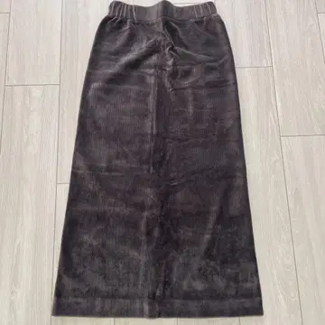 DRESSTERIOR 코듀로이 저리 타이트 스커트 다크 그레이