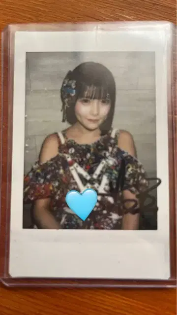 CANDY TUNE 캬니츄 리노마루 후쿠야마 리노 친필 사인 폴라로이드