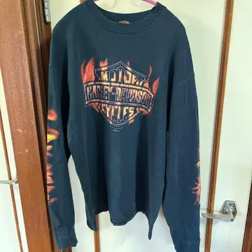 Harley-Davidson 프레임 디자인 긴팔 티셔츠