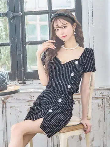 새상품 jewels S 트위드 드레스 셋업 로브 드 플뢰르