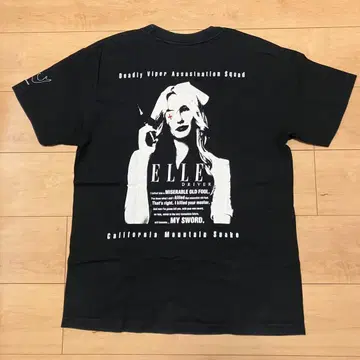 BON-KURA 엘르 드라이버 T셔츠 L사이즈 색 바램 약간 킬빌