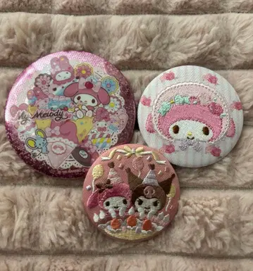 자수 캔뱃지 산리오 마이멜로디