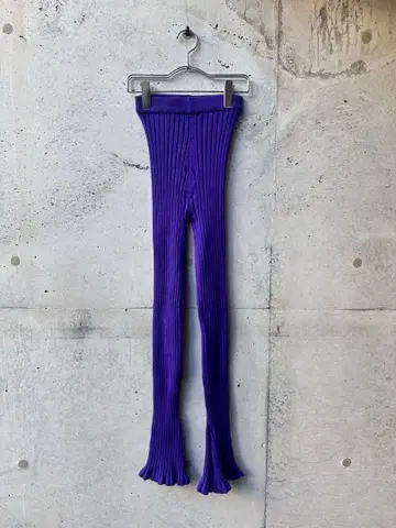 SANSeLF 리브 플레어 니트 레깅스 팬츠