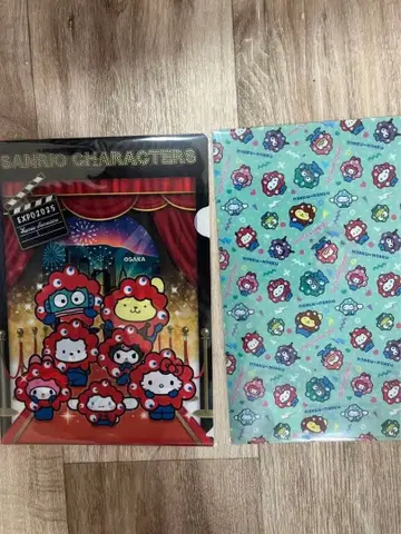 간사이 만박 산리오 미야쿠미야쿠 클리어 파일 2장 세트