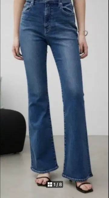 AZUL by MOUSSY 플레어 데님 L