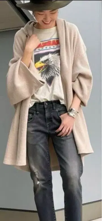 AP STUDIO 별주 AMERICANA 써멀 가디건