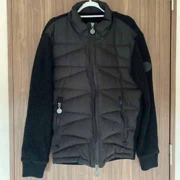 G-stage 블랙 블랙 다운 자켓 빅 사이즈 후드 부착