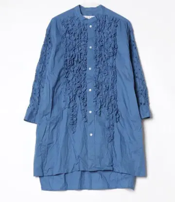 H.A.K 성숙 큐트 코튼 로운 보우라 레이스 롱 프릴 블라우스