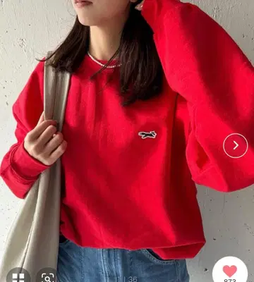 더 폭스 스포츠웨어 레드 S 사이즈