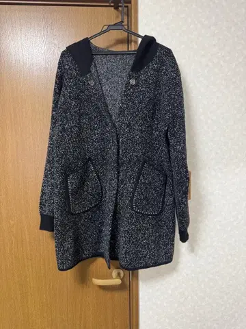 OTONA 후드 부착 롱 코트