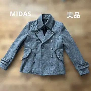 MIDAS 울 피코트 그레이 미다스