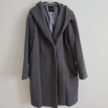 Rosso 후드 부착 그레이 롱 코트