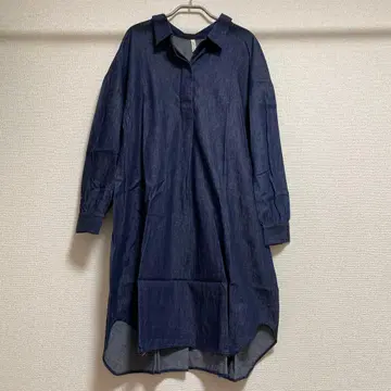 SkinAware 다크 블루 긴팔 원피스