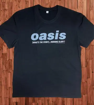 미착용 오아시스 [ morning glory ] T셔츠 블랙 L 사이즈