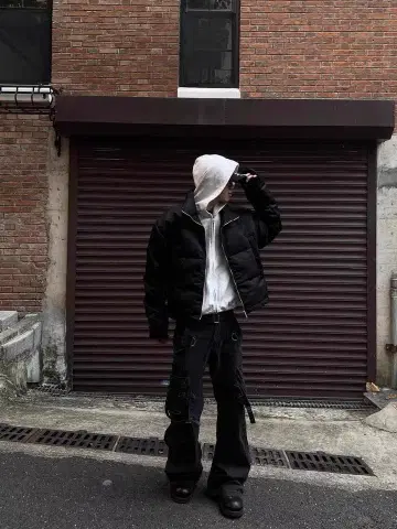 다운 자켓 한국 숏 기장 코튼 코트 겨울 의류