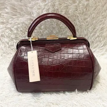 사만다 타바사 LAPLUME 라플룸 악어 엠보싱 핸드백 보르도