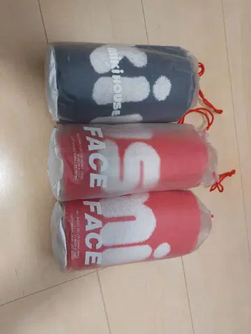 mikiHOUSE 페이스 타월 3개 세트