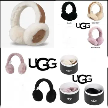 UGG 이어머프 블랙 핑크 베이지