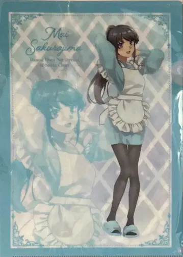 청춘 돼지는 산타클로스 3장 세트 클리어 파일 미개봉 패밀리마트