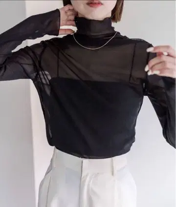 mystic 시어 하이넥 풀오버