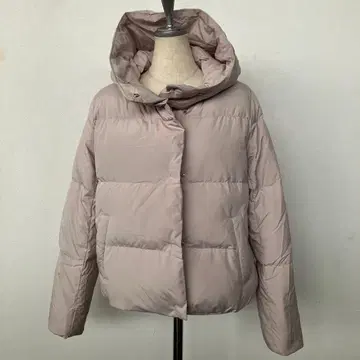 index 후드 부착 다운 자켓 베이지