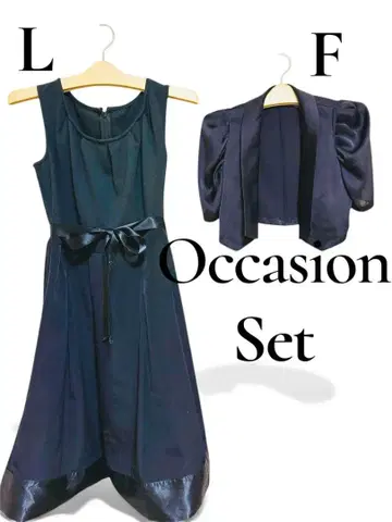 [ 포멀 세트 ] 블랙 원피스 수트와 볼레로 세트 포멀 세트