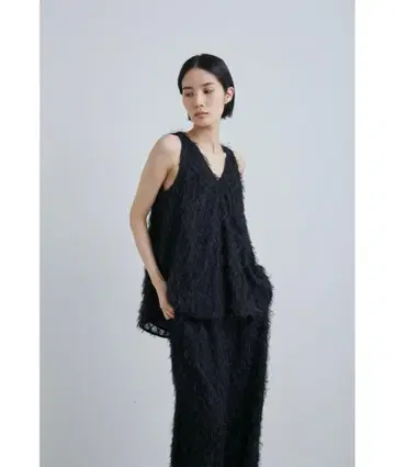 MIESROHE 컷 자카드 상의 [ 워셔블 ]