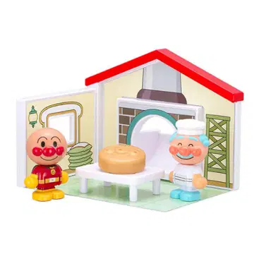 호빵맨 뮤지엄 한정판 하우스 인형 세트