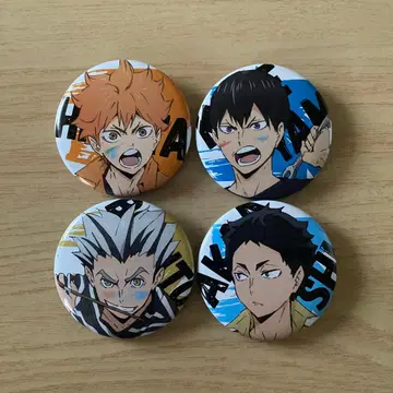 하이큐!! 페인트 수트 캔뱃지 4개 세트