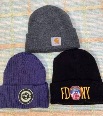 니트 모자 비니 3종 세트 FDNY CarHartt PUMA