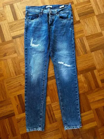 데미지 가공 데님 팬츠 PMDS