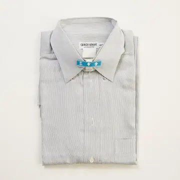 조르지오 아르마니 그레이 스트라이프 와이셔츠