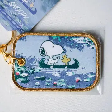 [ 완판템 ] 스누피 자수 키링 ( 모네 수련 )