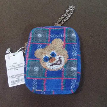 러브러리 바이 페이페이 고베 타탄 테디 산치카 한정판 참 파우치