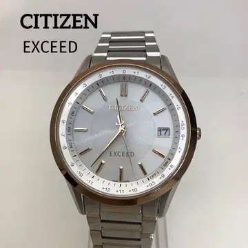 CITIZEN EXCEED 시티즌 엑시드 솔라 전파 손목시계 일본제