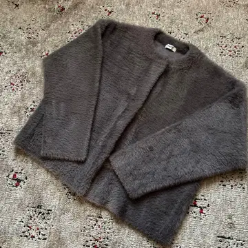 studio CLIP 5게이지 미니 페더 니트 자켓