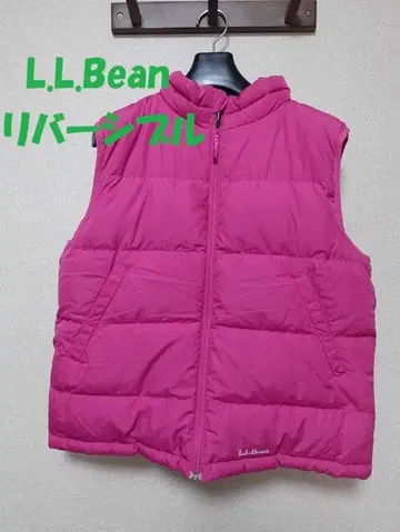 새상품급 L.L.Bean 리버서블 다운 자켓 여성용 XL 핑크