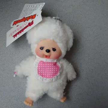 세키구치 몽치치 참 화이트 봉제 인형 키링