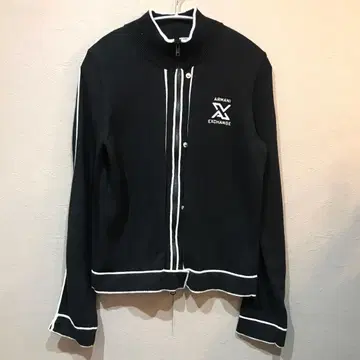 아르마니 익스체인지 가디건 후드티 스웨터 니트