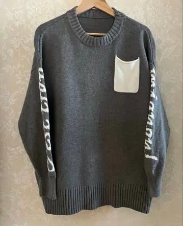 [블랑 베일] 캐시미어 혼방 니트 그레이 M~L 사이즈